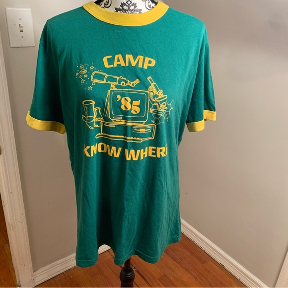 Netflix Other - Stranger Things Shirt Mens XL Green Camp Know Where '85 Ringer